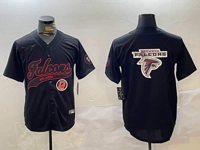 Men Atlanta Falcons Blank Black Joint Name 2024 Nike Limited NFL Jersey style 4->atlanta falcons->NFL Jersey
